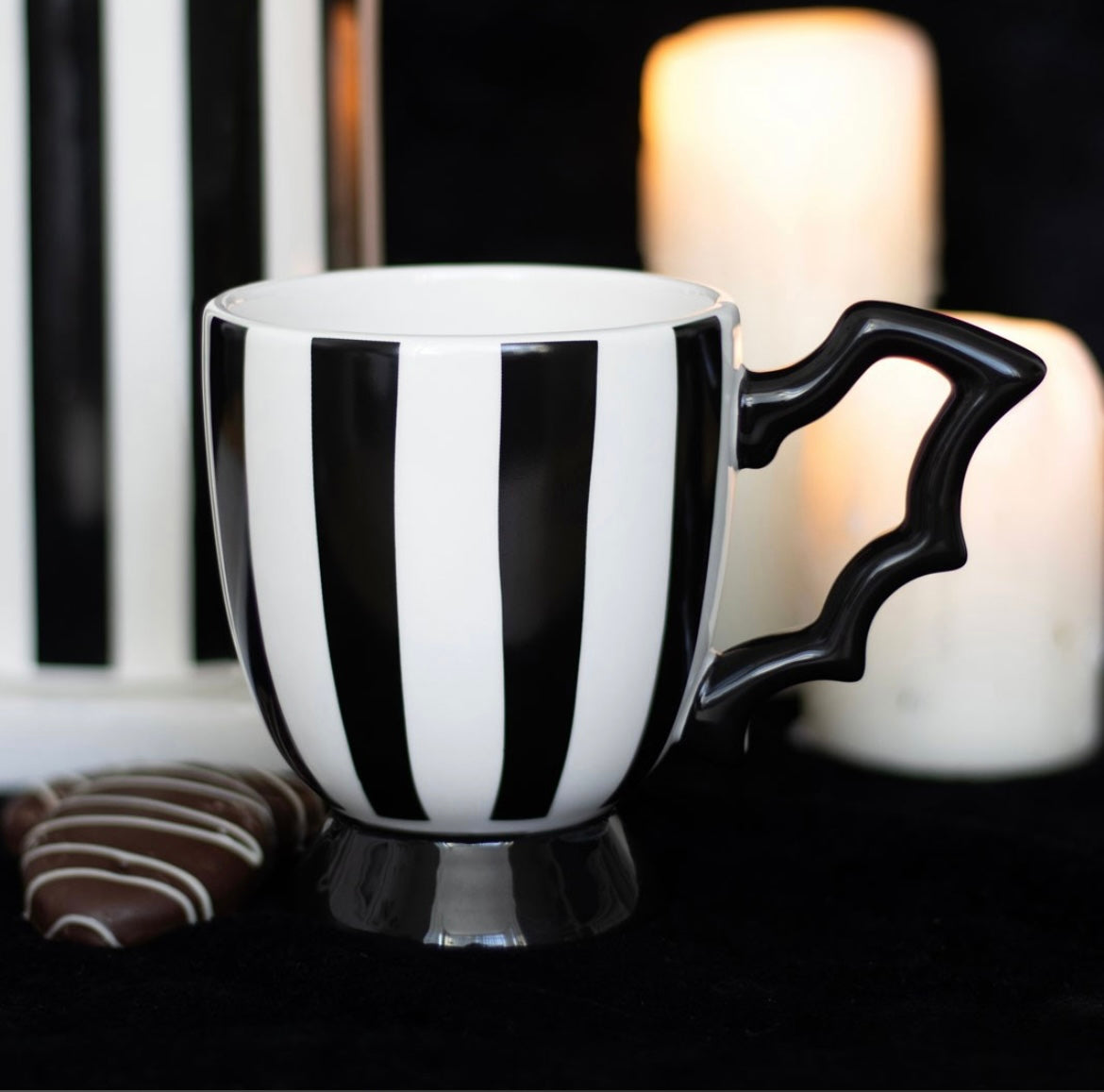 Mug chauve souris rayé