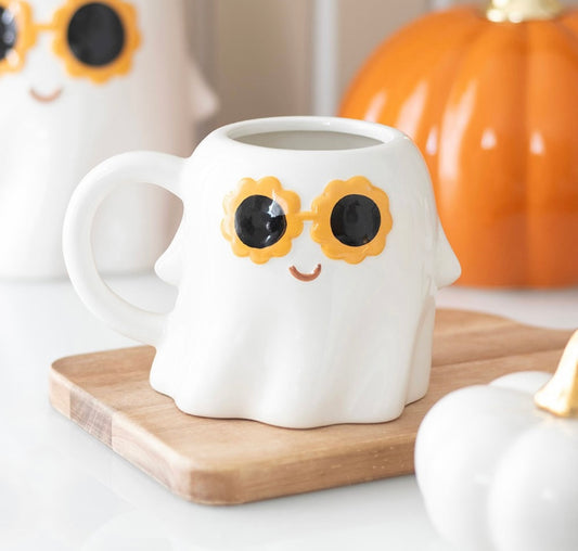 Mug fantôme lunette jaune